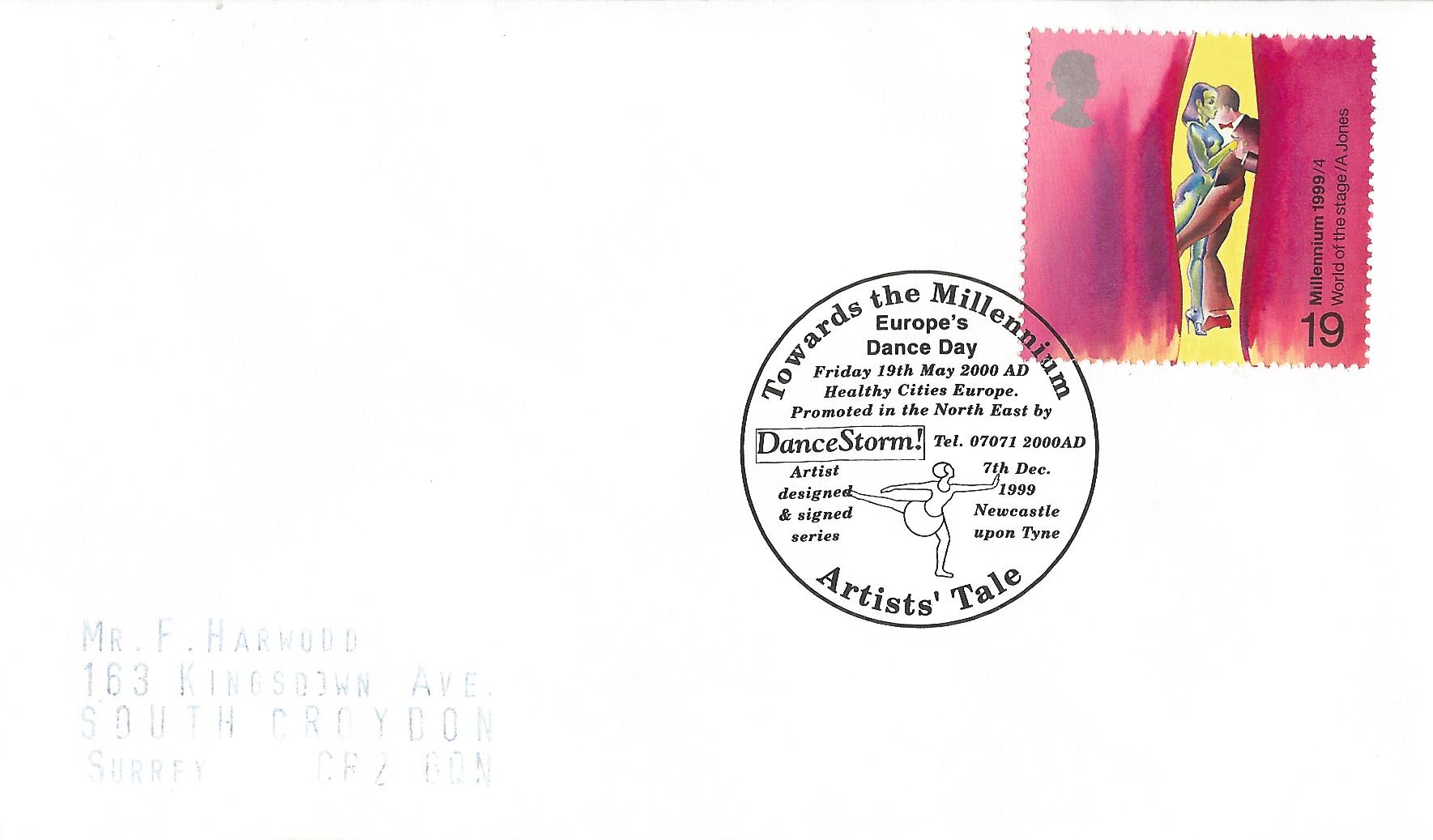 Towards The Millennium Artists Tale Europe's Dance Day Friday 19th May 2000 AD Healthy Cities Europe Promoted in the North East by Dance Storm Tel 07071 2000AD Artist designed & signed series Newcastle upon Tyne_12264