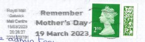 Remember Mother's Day 19 March 2023