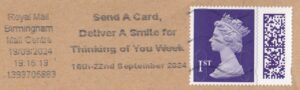 Send A Card Deliver A Smile for Thinking of You Week 16th - 22nd September 2024