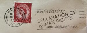 15th Anniversary Declaration of Human Rights 10th December 1963_GS 427