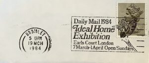 Daily Mail  1984 Ideal Home Exhibition Earls Court London 7 March - 1 April Open Sundays_ GS 3549