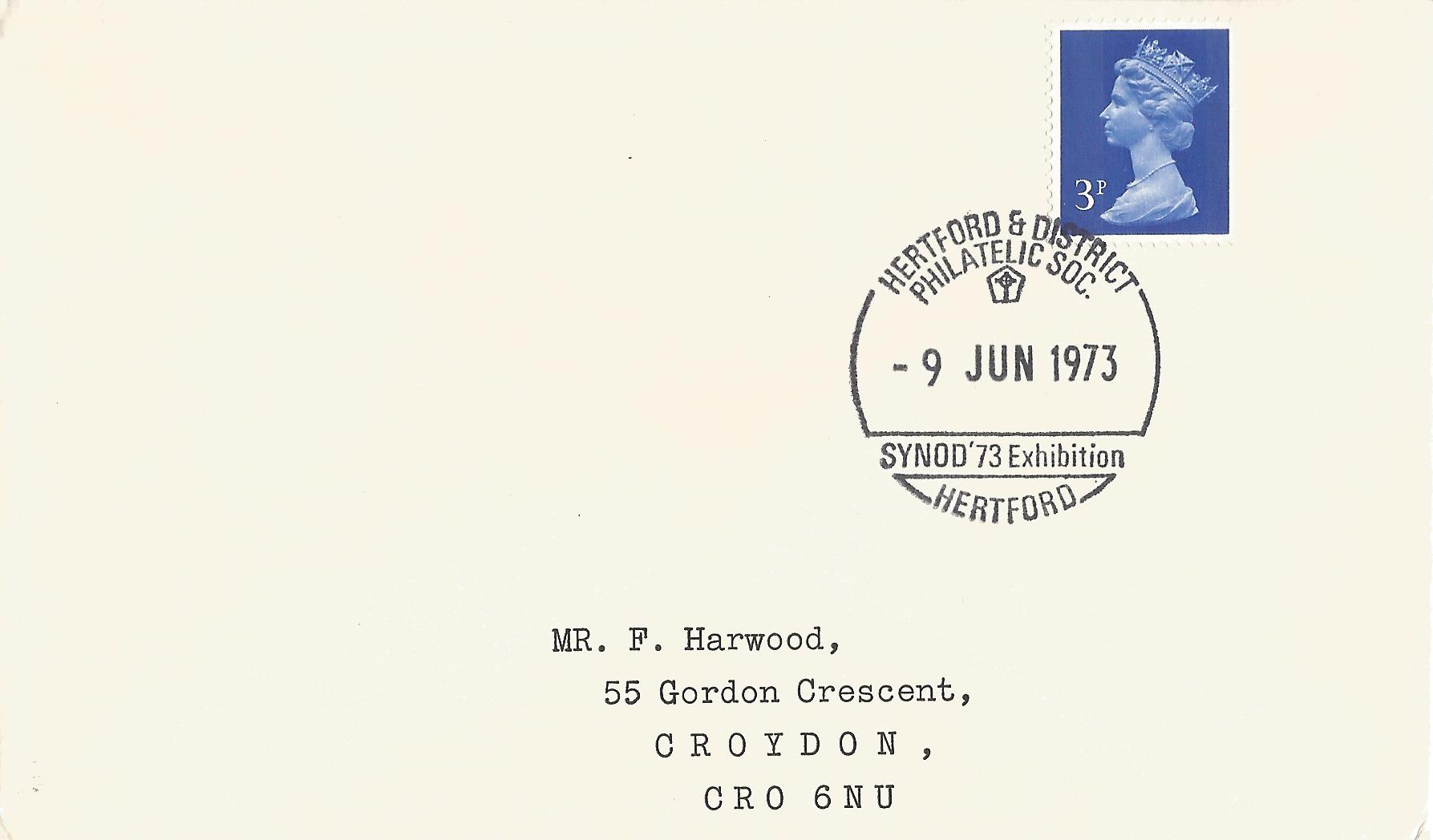 Hertford & District Philatelic Soc Synod '73 Exhibition Hertford_2249