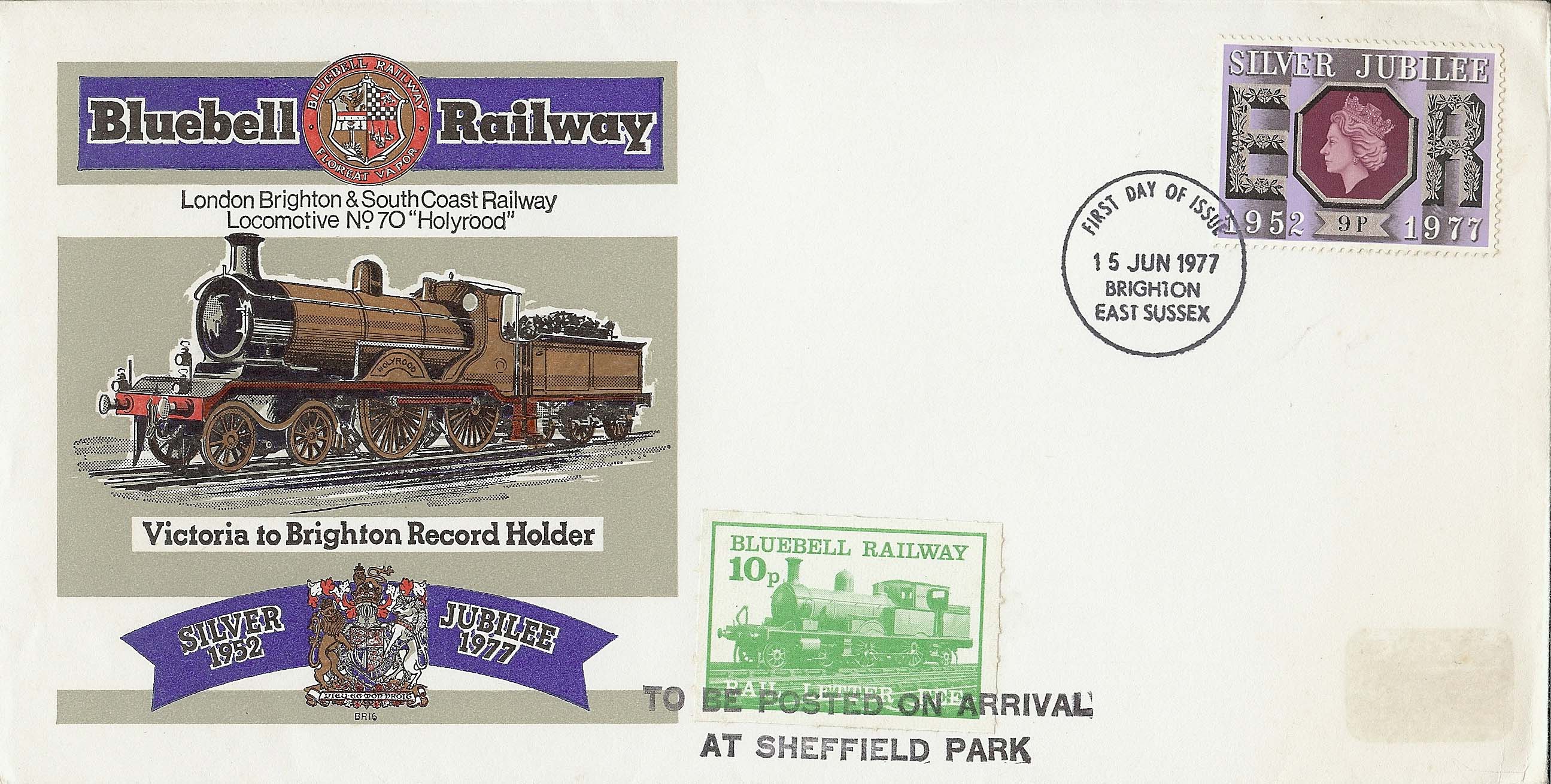 Bluebell Railway London Brighton & South Coast Railway Locomotive No 70 Holyrood Victoria to Brighton Record Holder