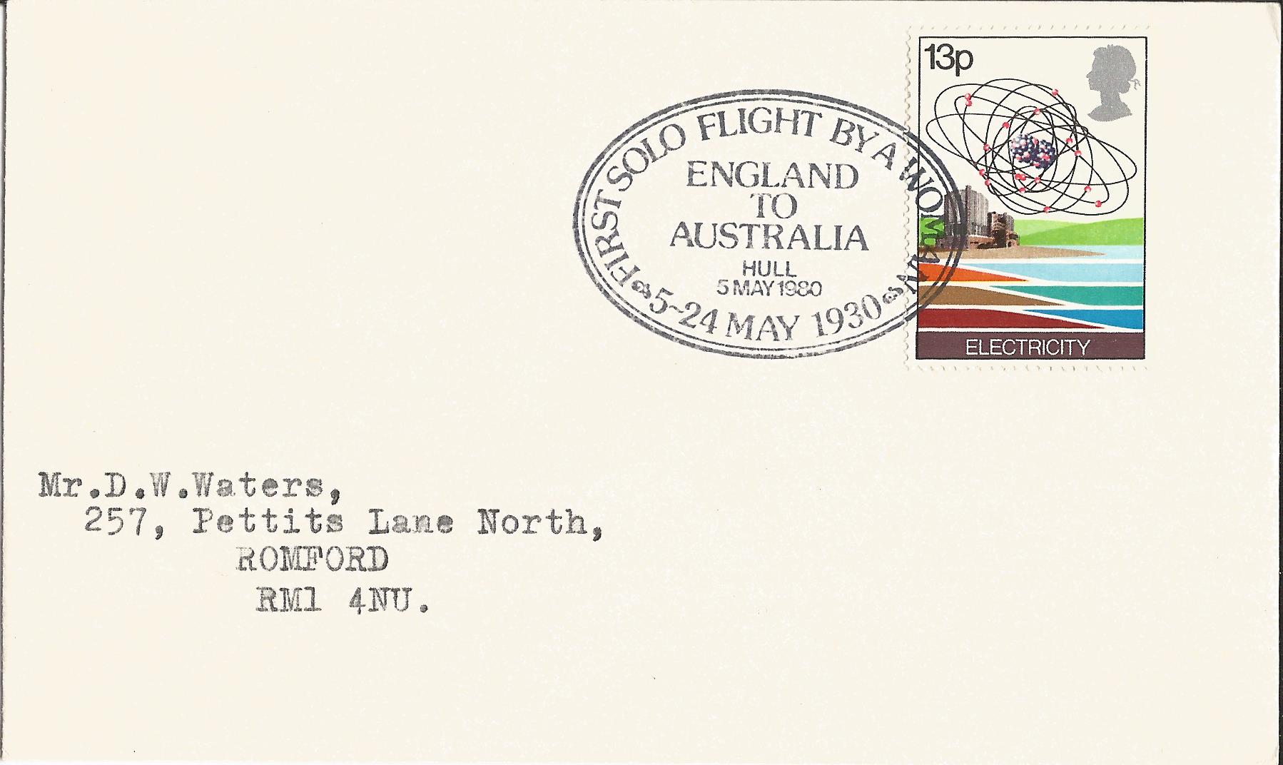 First Solo Flight by a Woman England to Australia May 1930 Hull_4197