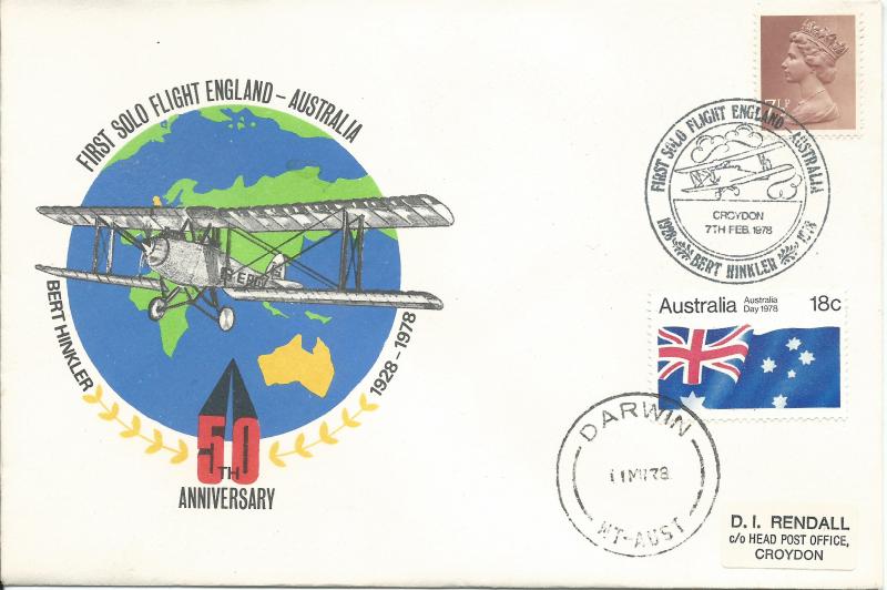 First Solo Flight London-Australia 1928 Bert Hinkler Croydon_3460