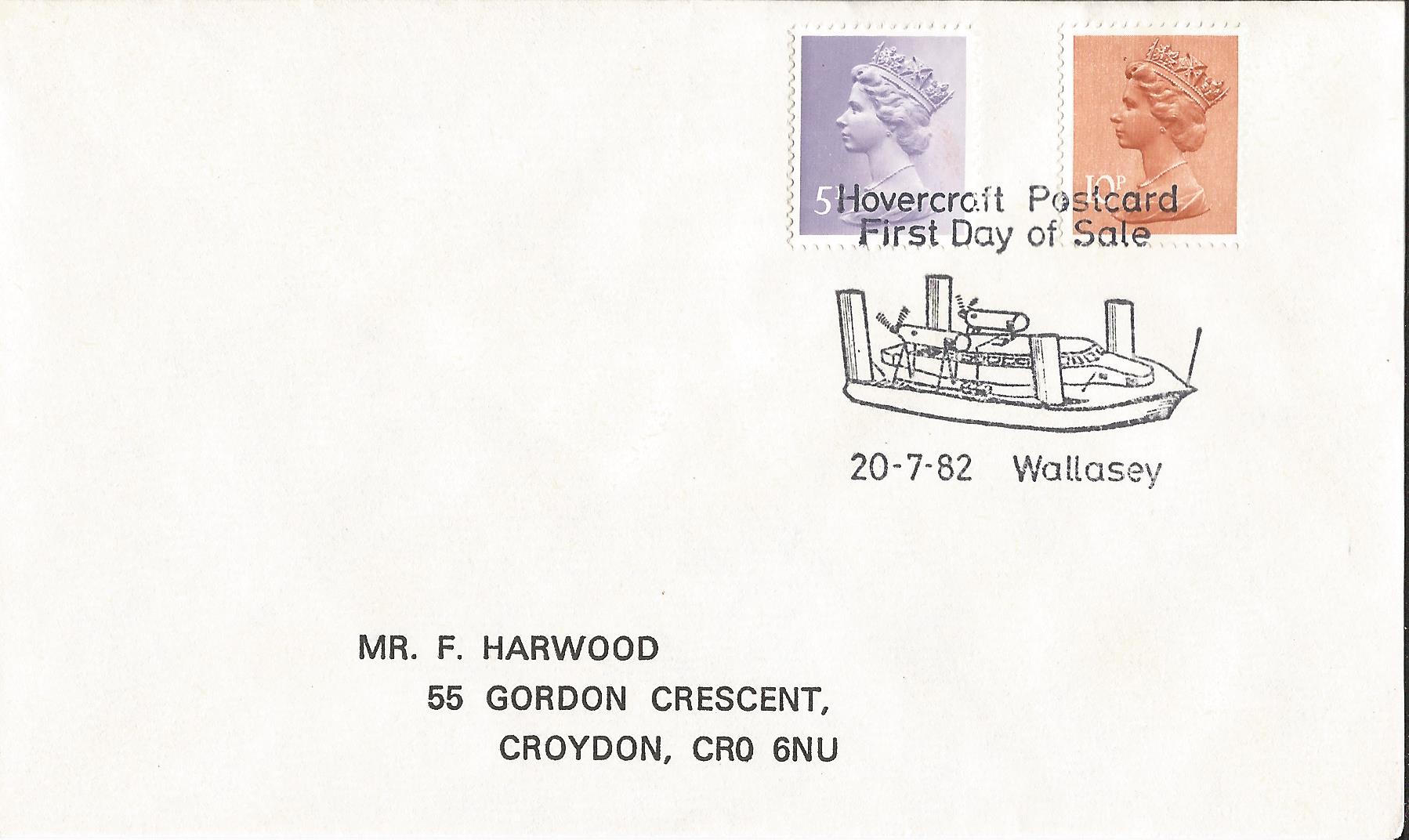 Hovercraft Postcard First Day of Sale Wallasey_5304