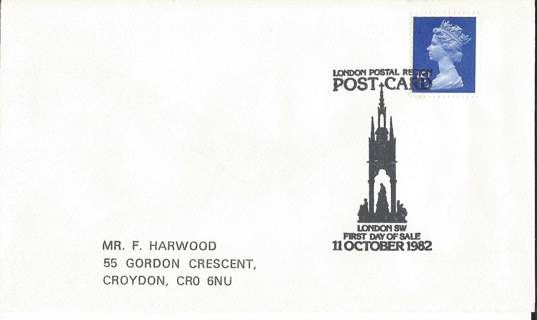 London Postal Region Post Card First Day of Sale London_5429