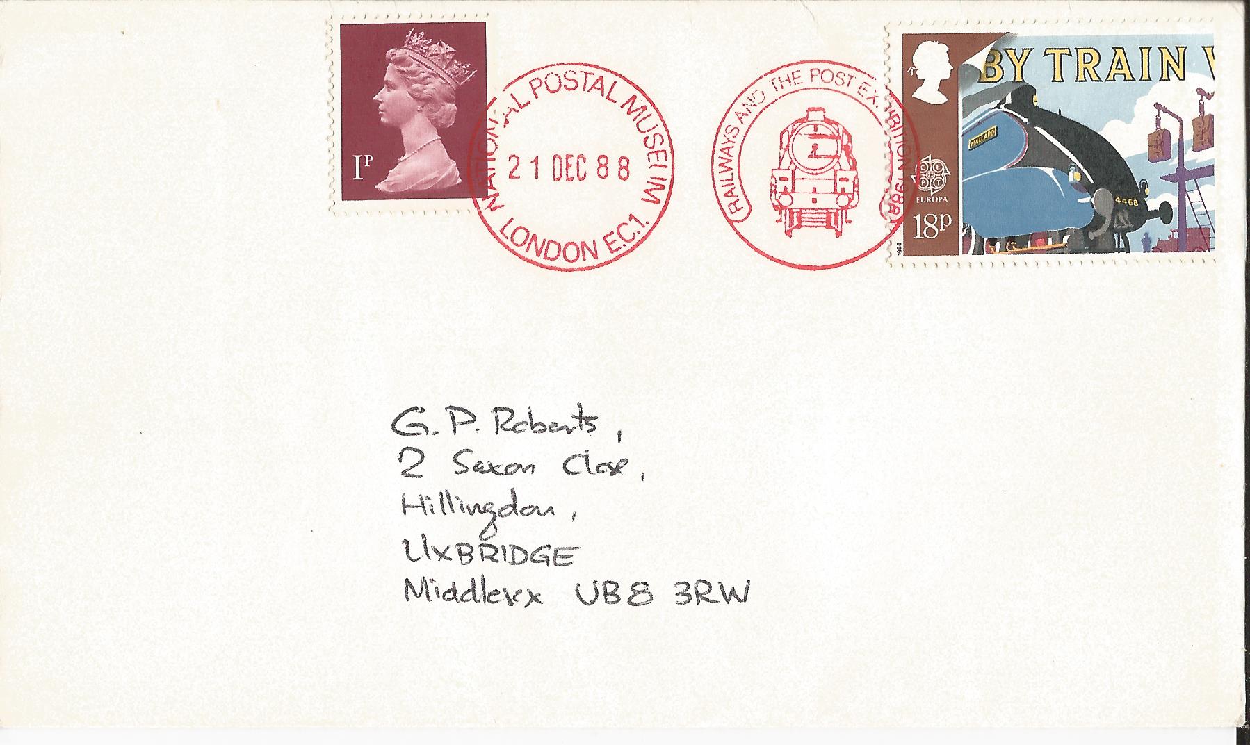 National Postal Museum Railways and the Post Exhibition 1988 London