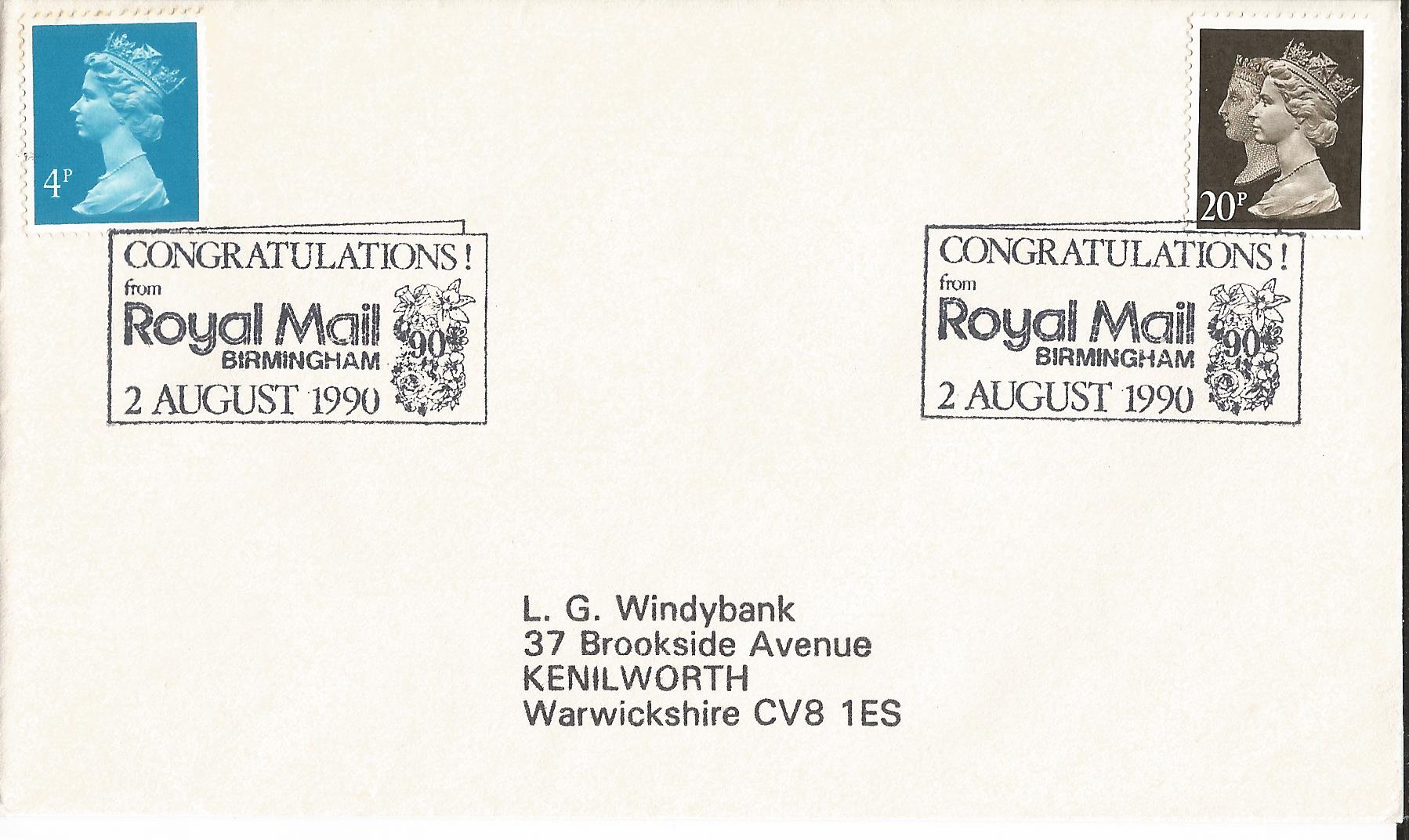 Congratulations from Royal Mail Birmingham_7900