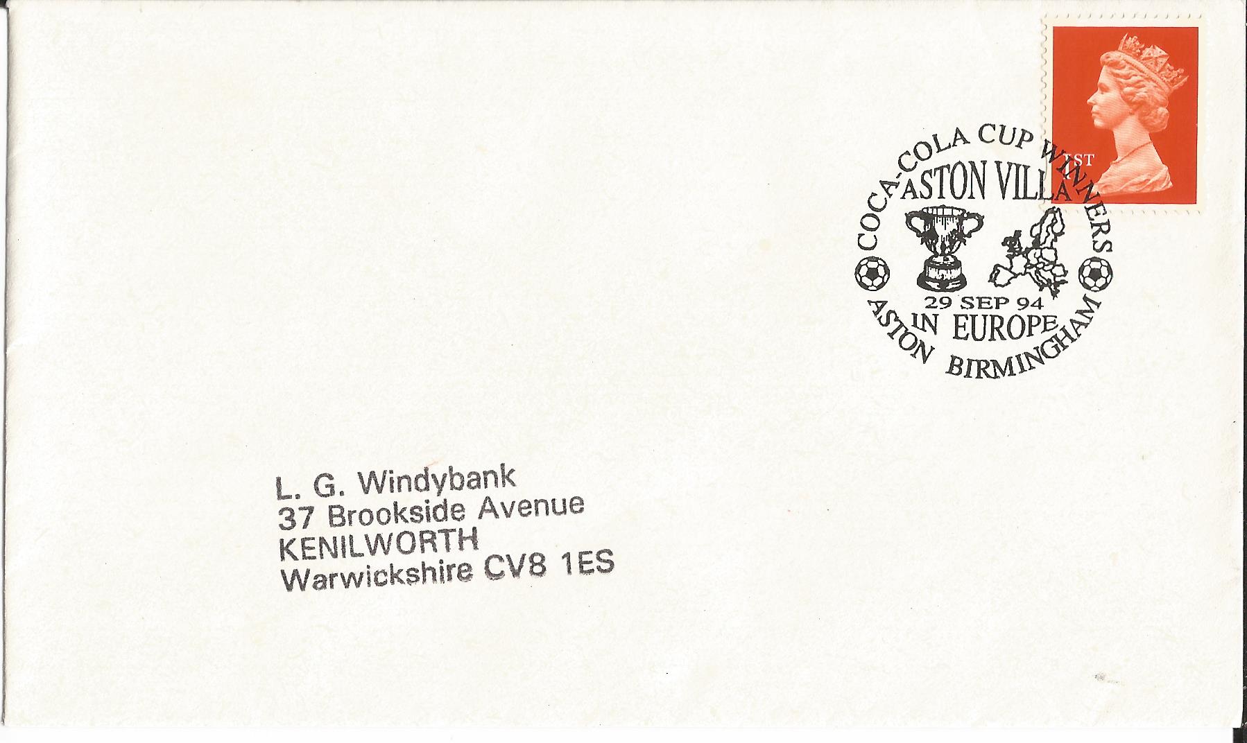 Coca Cola Cup Winners Aston Villa in Europe Aston Birmingham_9368