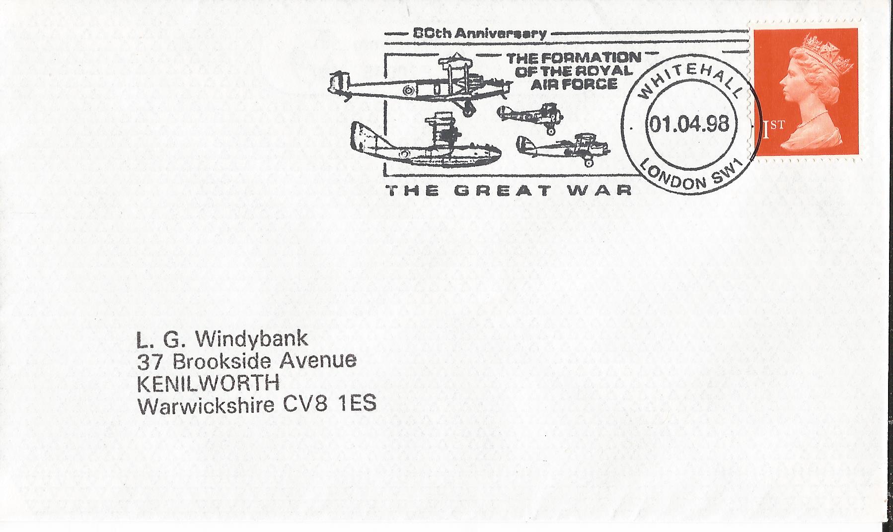 80th Anniversary the Great War Formation of The Royal Air Force Whitehall London_11093
