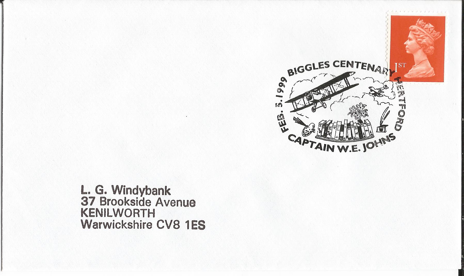 Biggles Centenary Captain WE Johns Hertford_11624