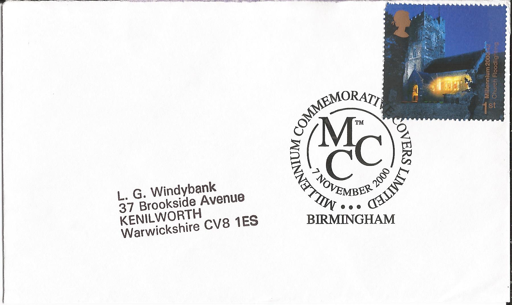 Millennium Commemorative Covers Limited MCC Birmingham_12958