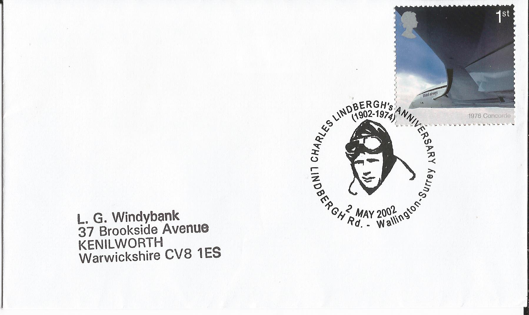 Charles Lindbergh's Anniversary (1902-1974) Linderbergh Rd Wallington Surrey_13851