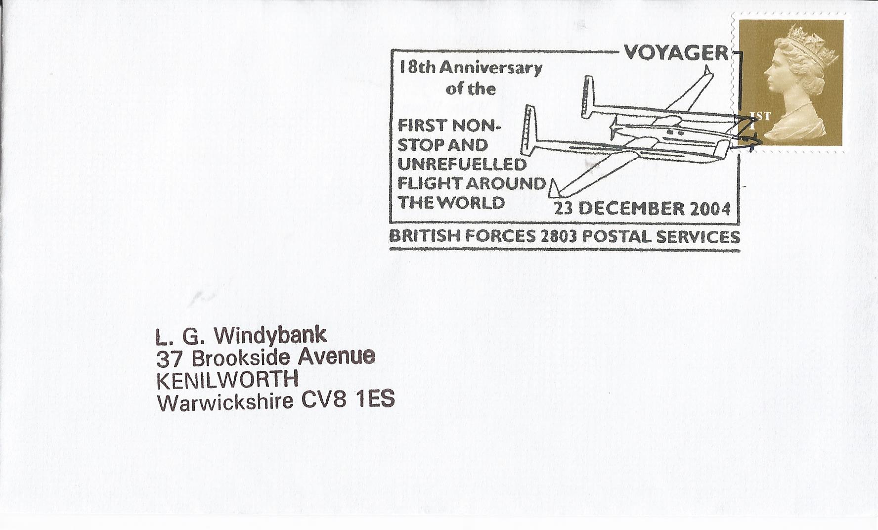 Voyager 18th Anniversary of the First Non-Stop and Unrefuelled Flight Around The World BFPS 2803_15226