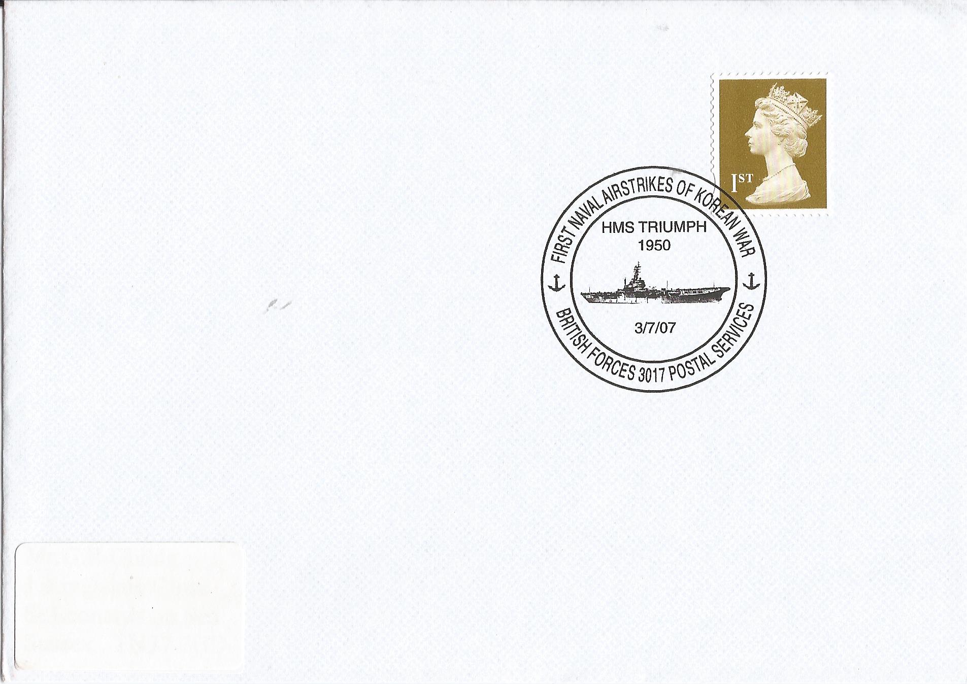 First Naval Airstrikes of Korean War HMS Triumph BFPS_16398