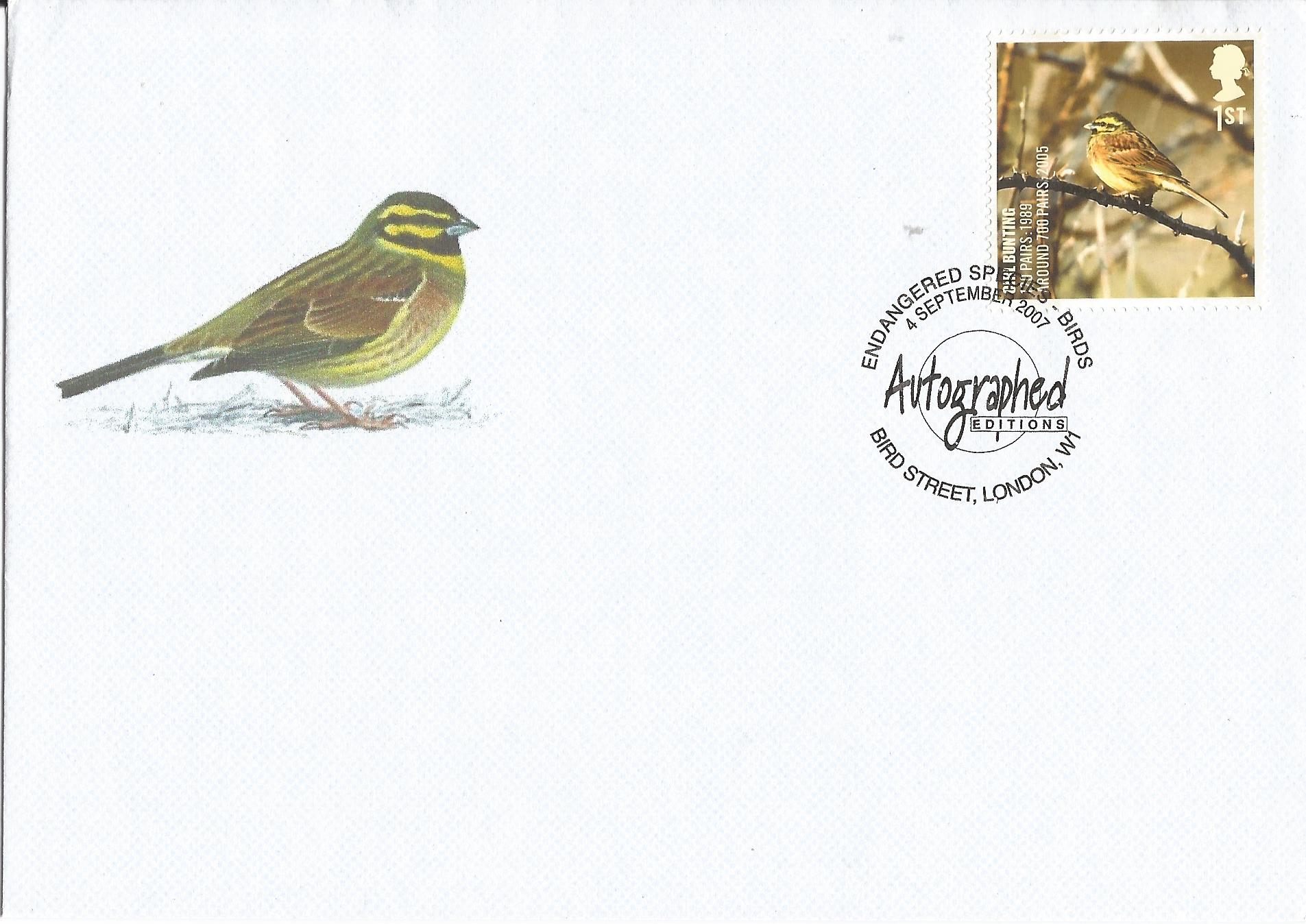 Endangered Species Birds Autographed Editions Bird Street London