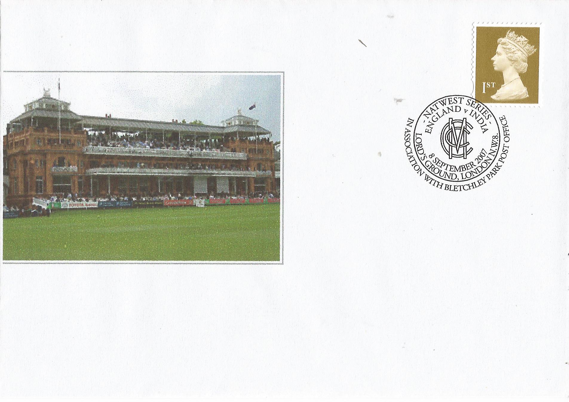 Nat West Series England V India Lord's Ground London in Association with Bletchley Park Post Office