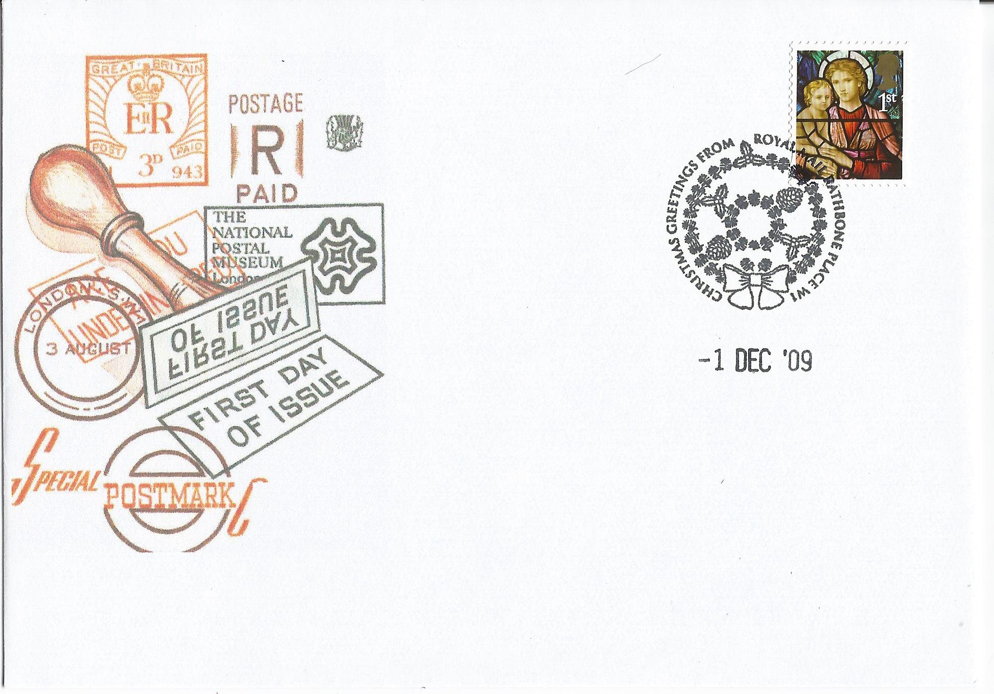 Christmas Greetings from Royal Mail Rathbone Place W1_17355
