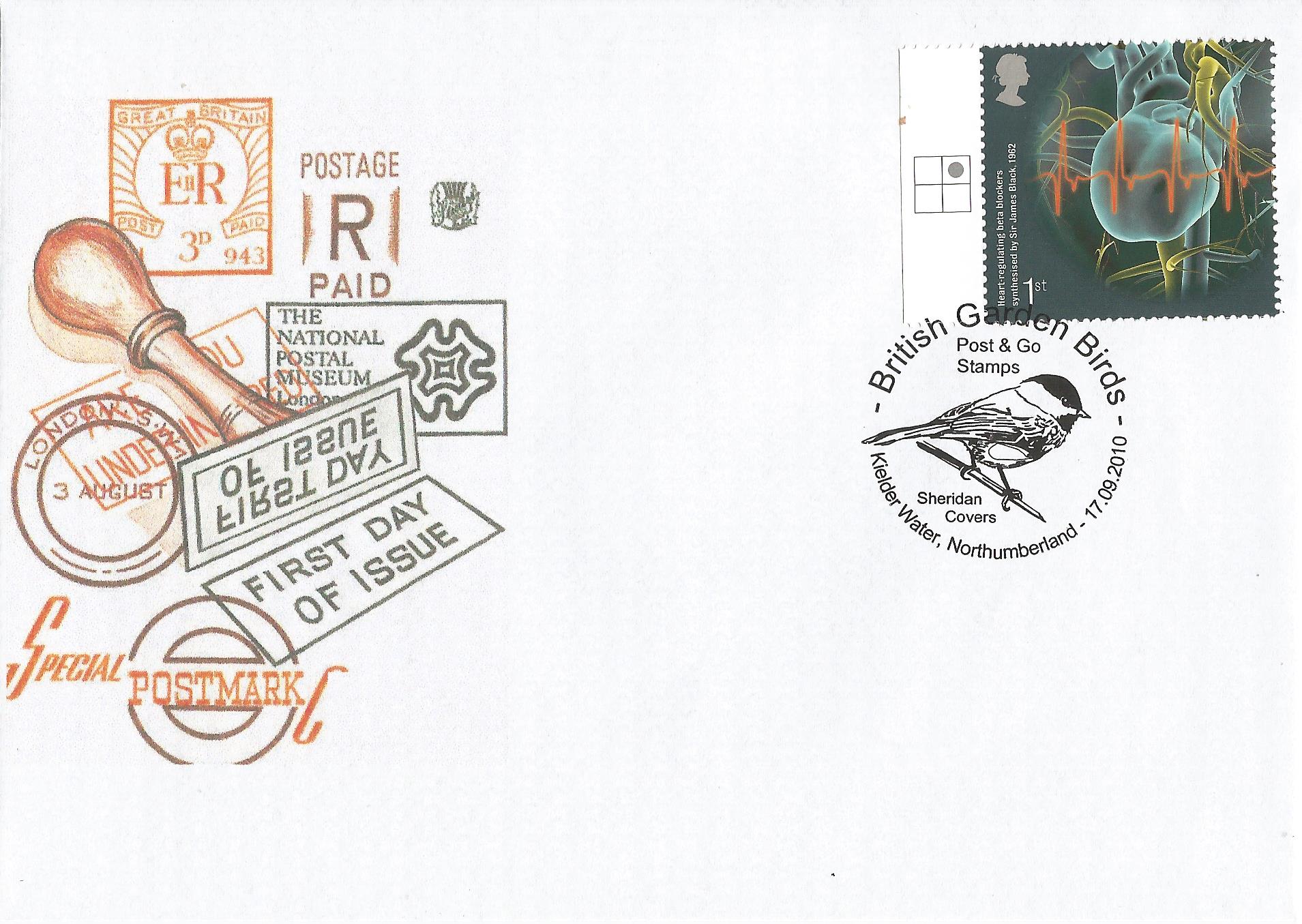 British Garden Birds Post & Go Stamps Sheridan Covers Kielder Water Northumberland_17636