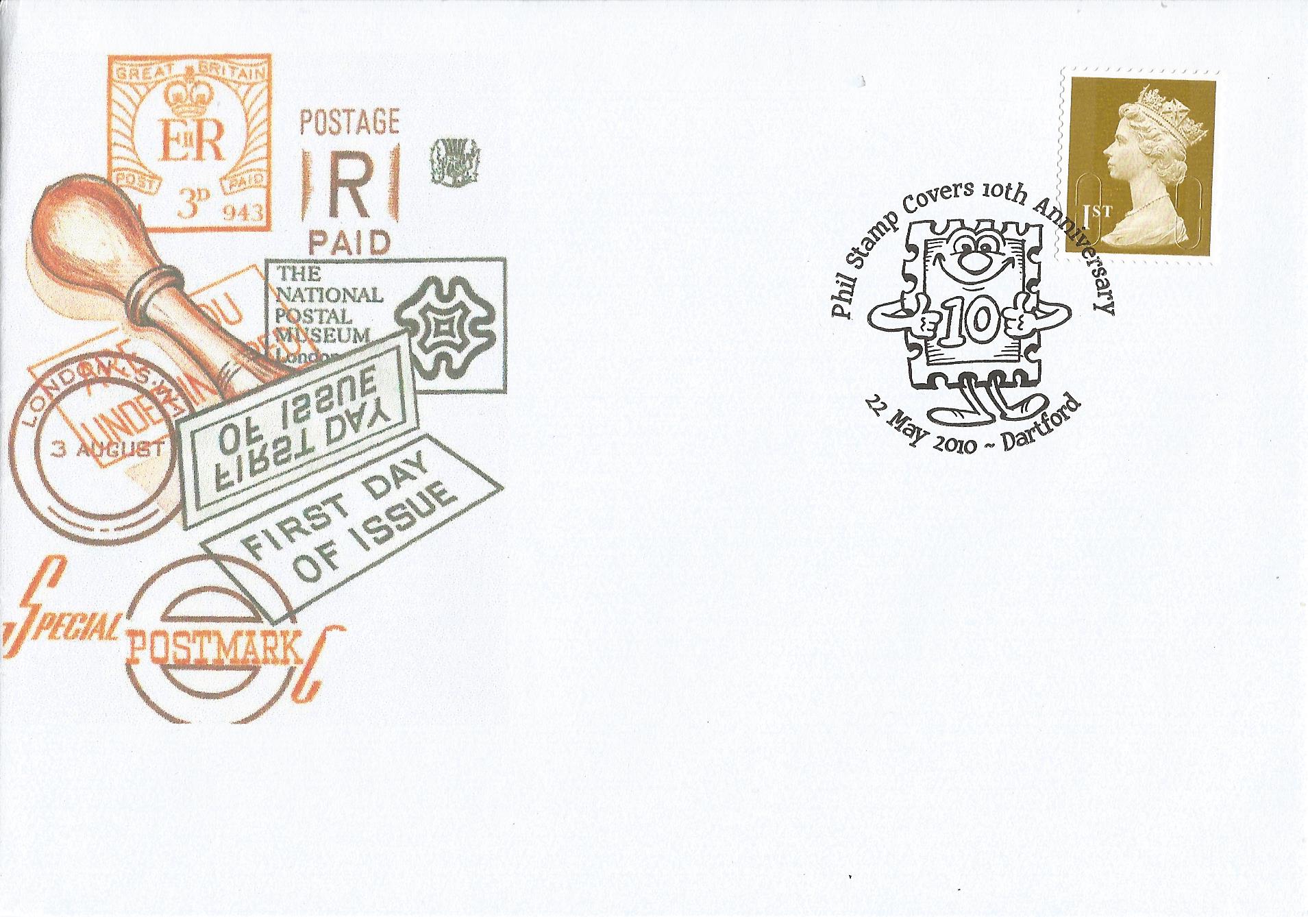Phil Stamp Covers 10th Anniversary Dartford_17541