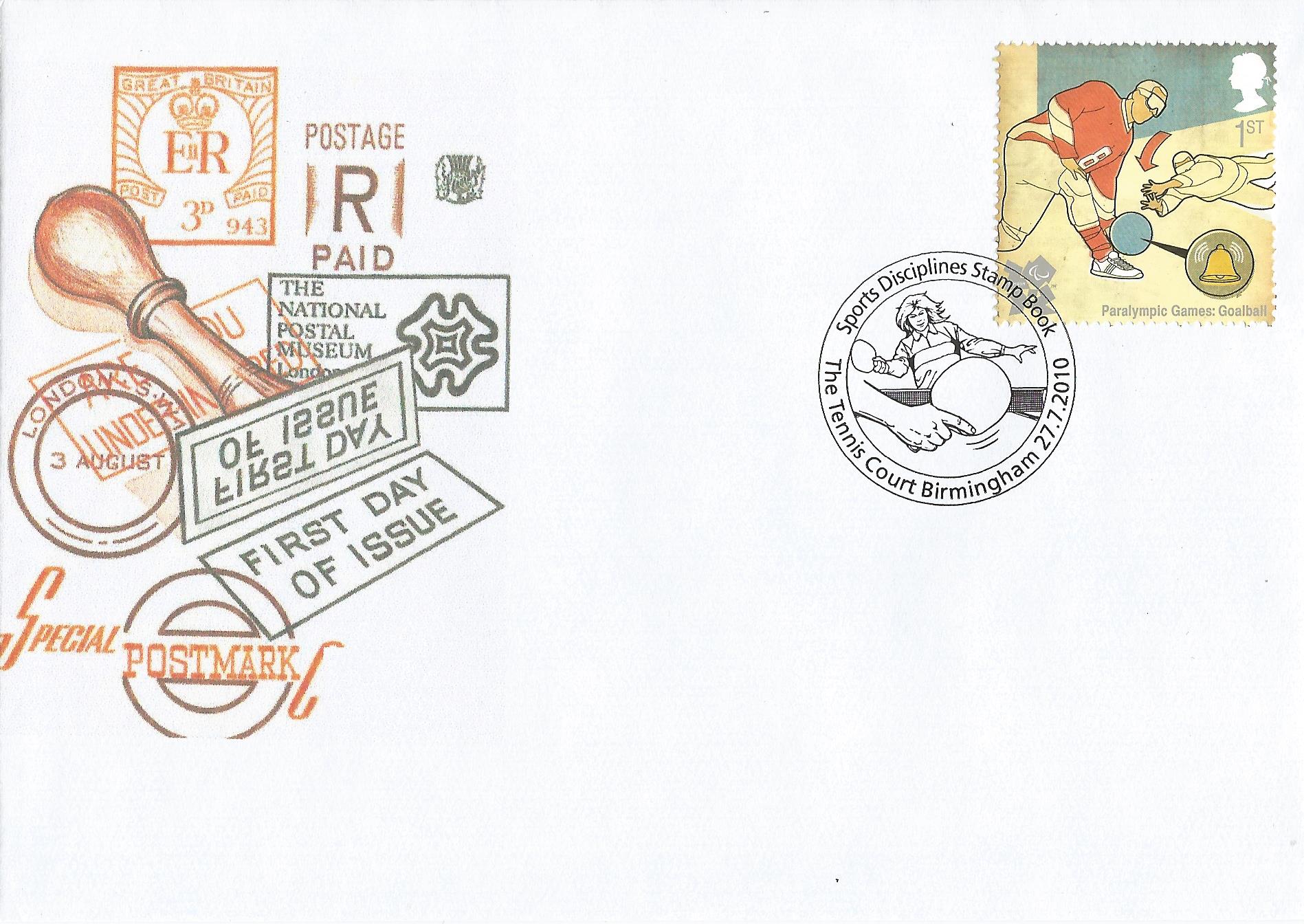 Sports Disciplines Stamp Book The Tennis Court Birmingham_17580