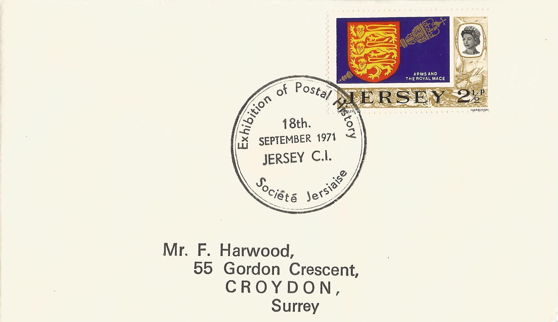 Exhibition of Postal History Societe Jersiaise Jersey CI_J 19