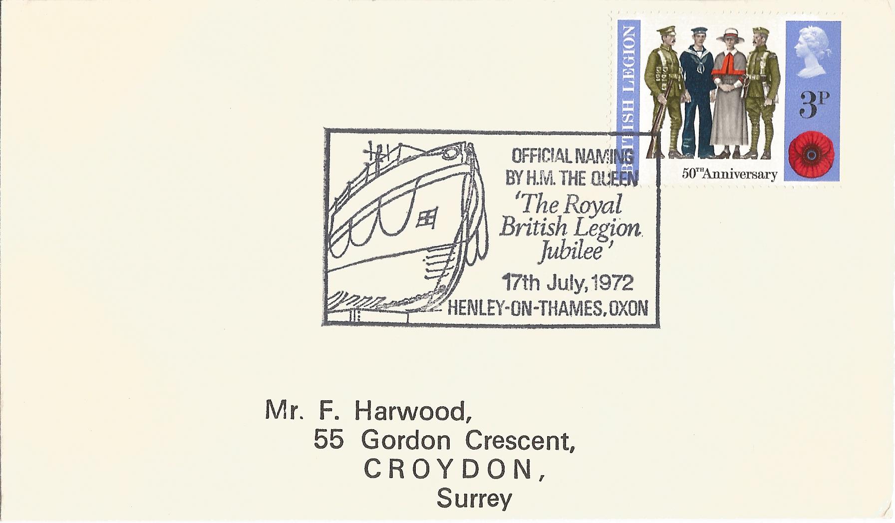 Official Naming by HM The Queen The Royal British Legion Jubilee Henley on Thames Oxon_1974