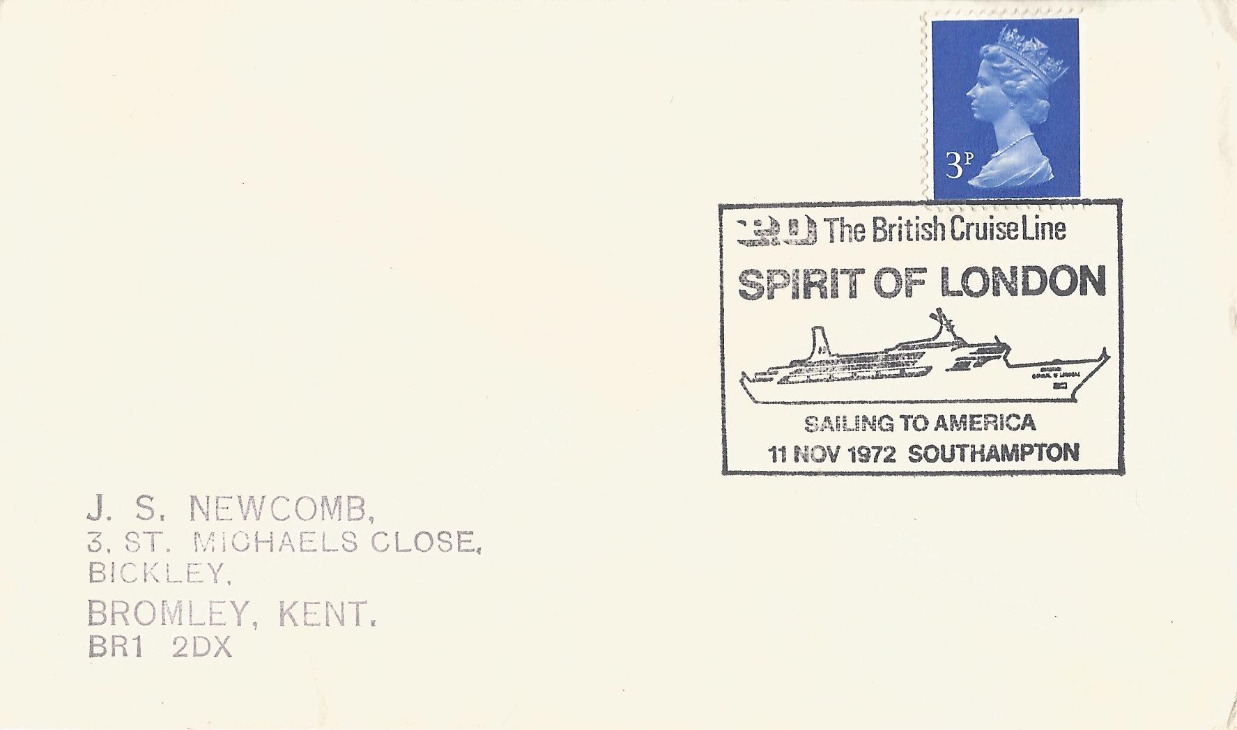 P O The British Cruise Line Spirit of London Sailing to America Southampton_2097