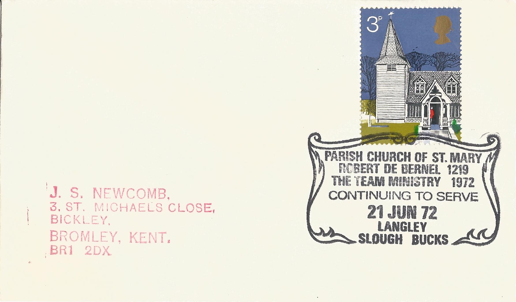 Parish Church of St Mary Robert De Bernel 1219 The Team Ministry 1972 Continuing to Serve Langley Slough Bucks_1947