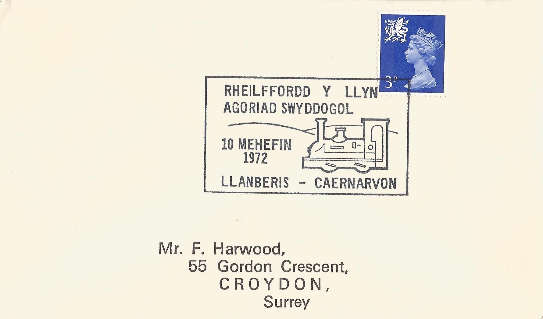 Rheilffordd Y Llyn Agoriad Swyddogol Llanberis Caernarvon_1935