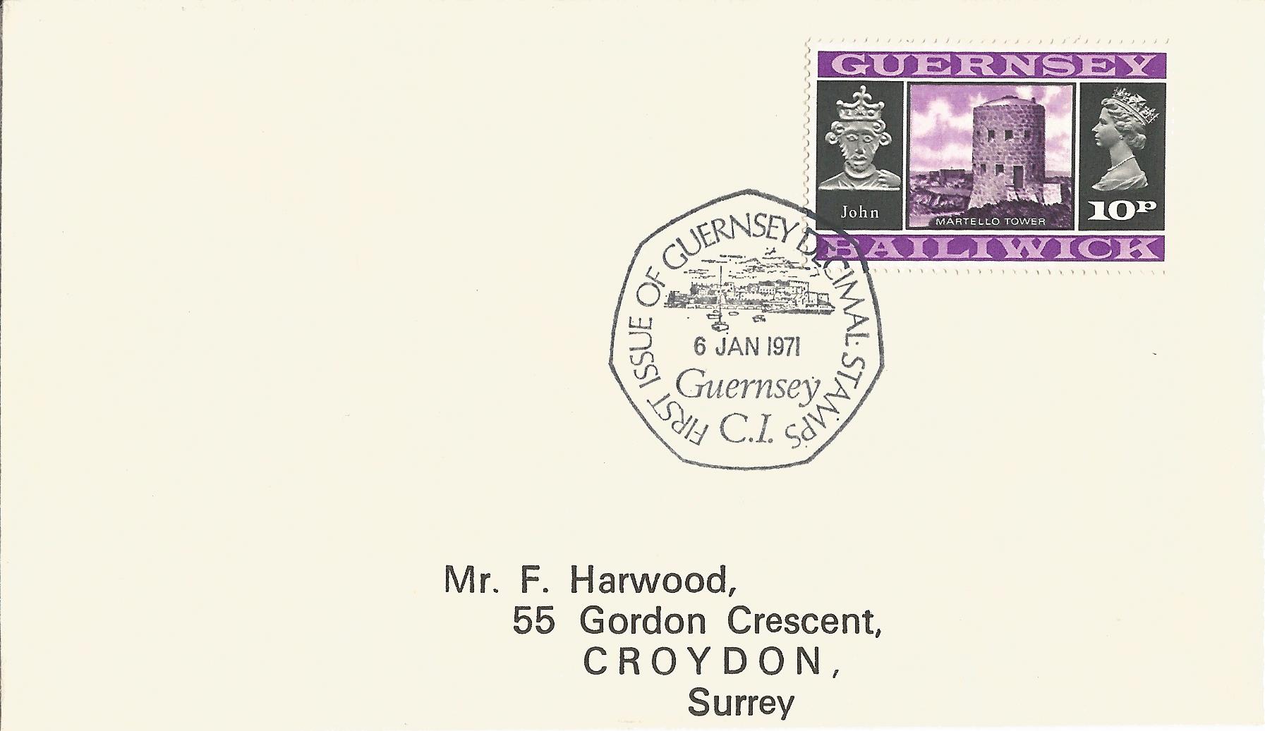 First Issue Of Guernsey Decimal Stamps Guernsey CI_G2