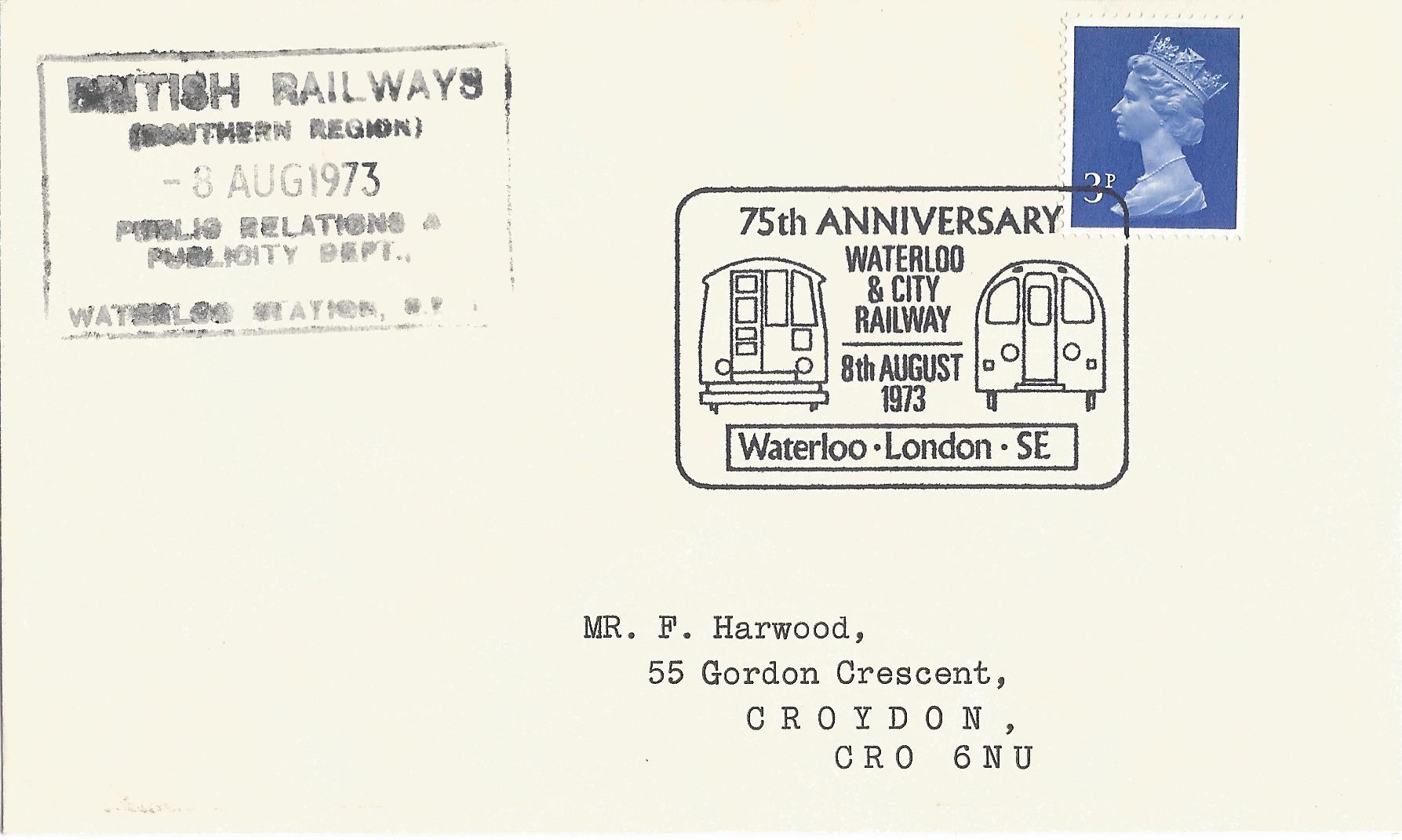 75th Anniversary Waterloo & City Railway Waterloo London SE_2330