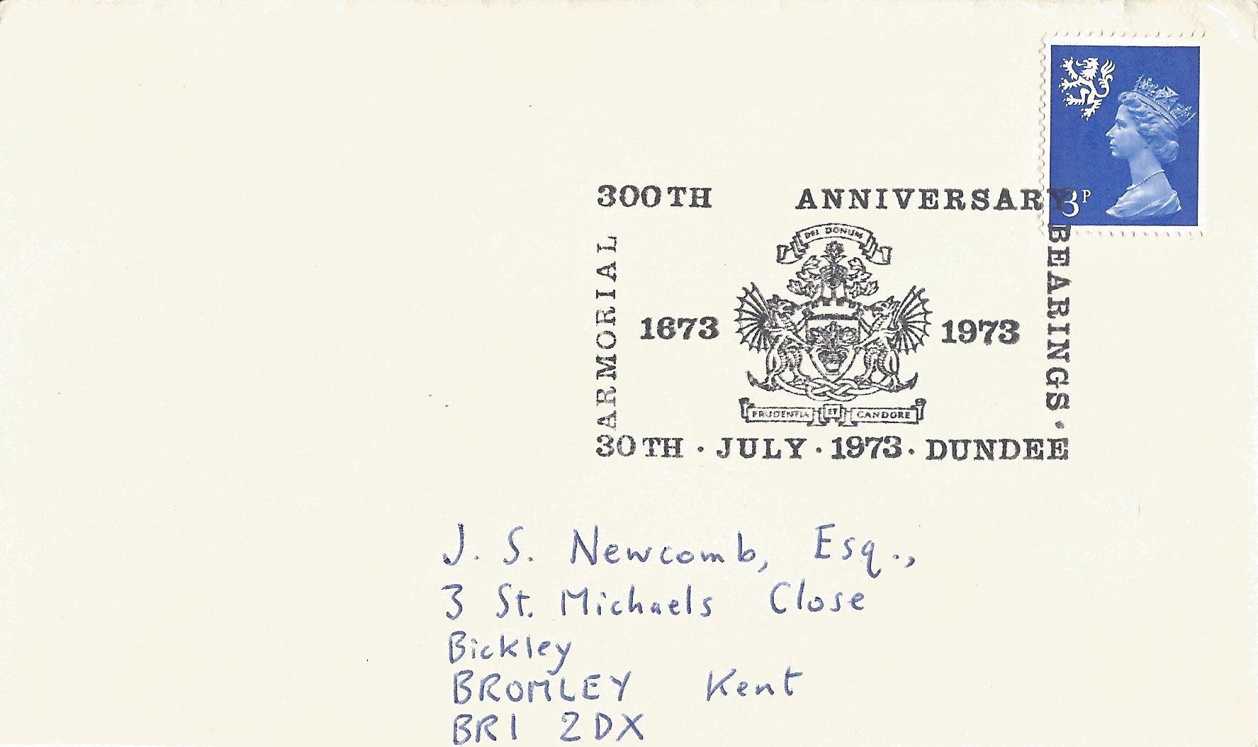 Armorial 300th Anniversary Bearings 1673 1973 Dundee_2317