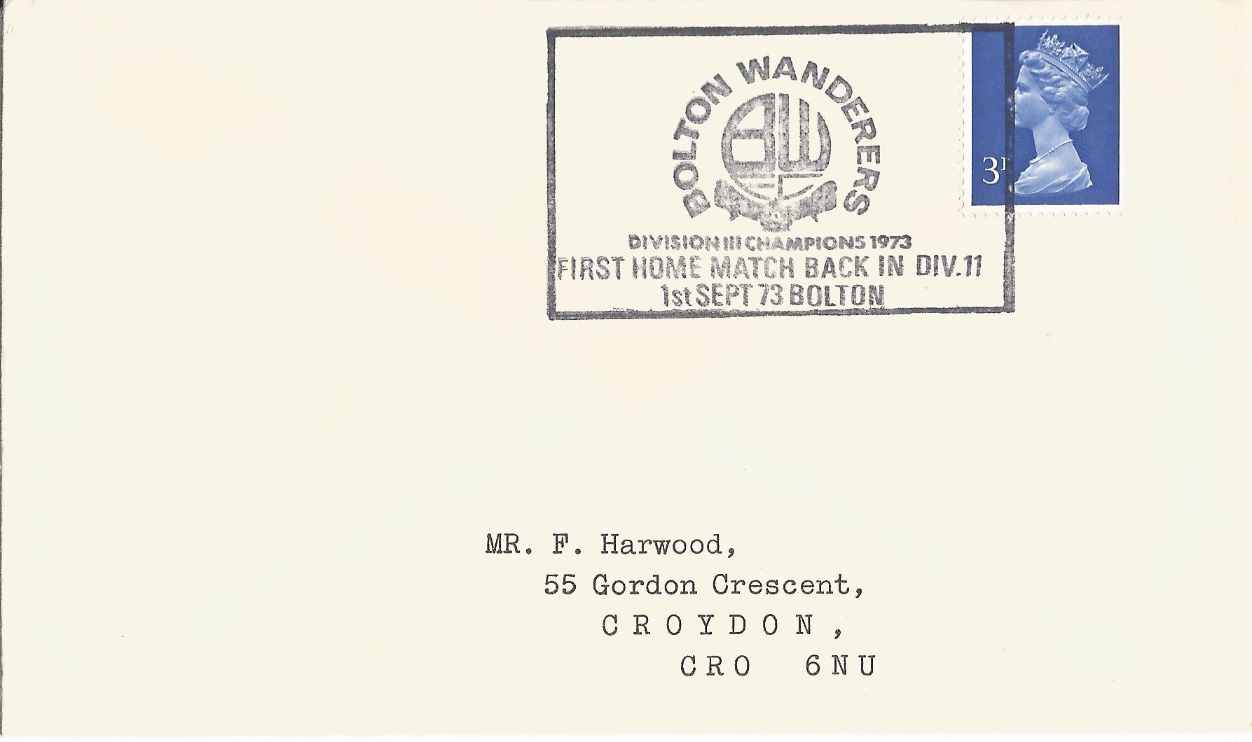 Bolton Wanderers Division III Champions 1973 First Home Match Back in Div II Bolton_2361