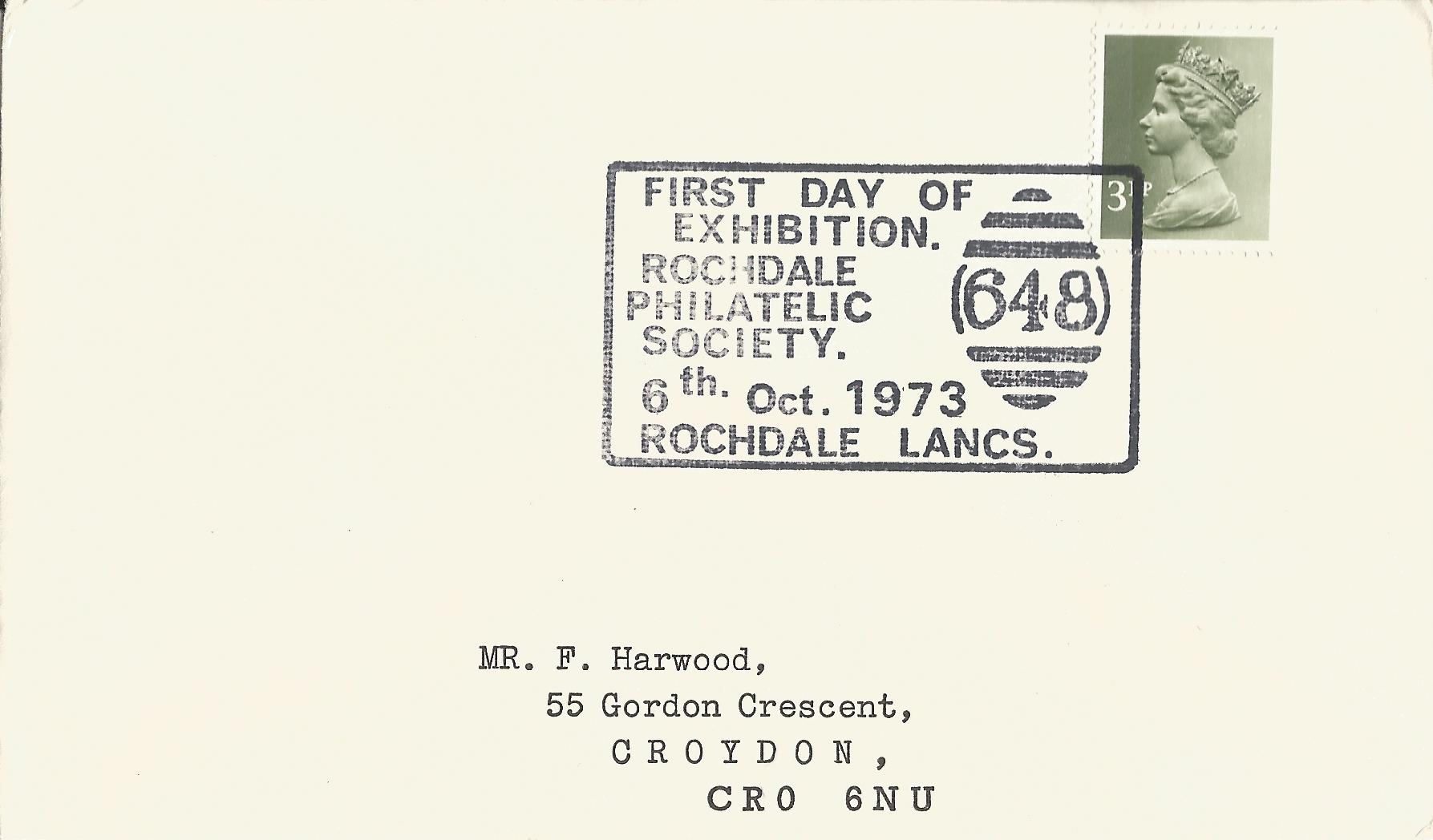 First Day of Exhibition Rochdale Philatelic Society Rochdale Lancs_2408