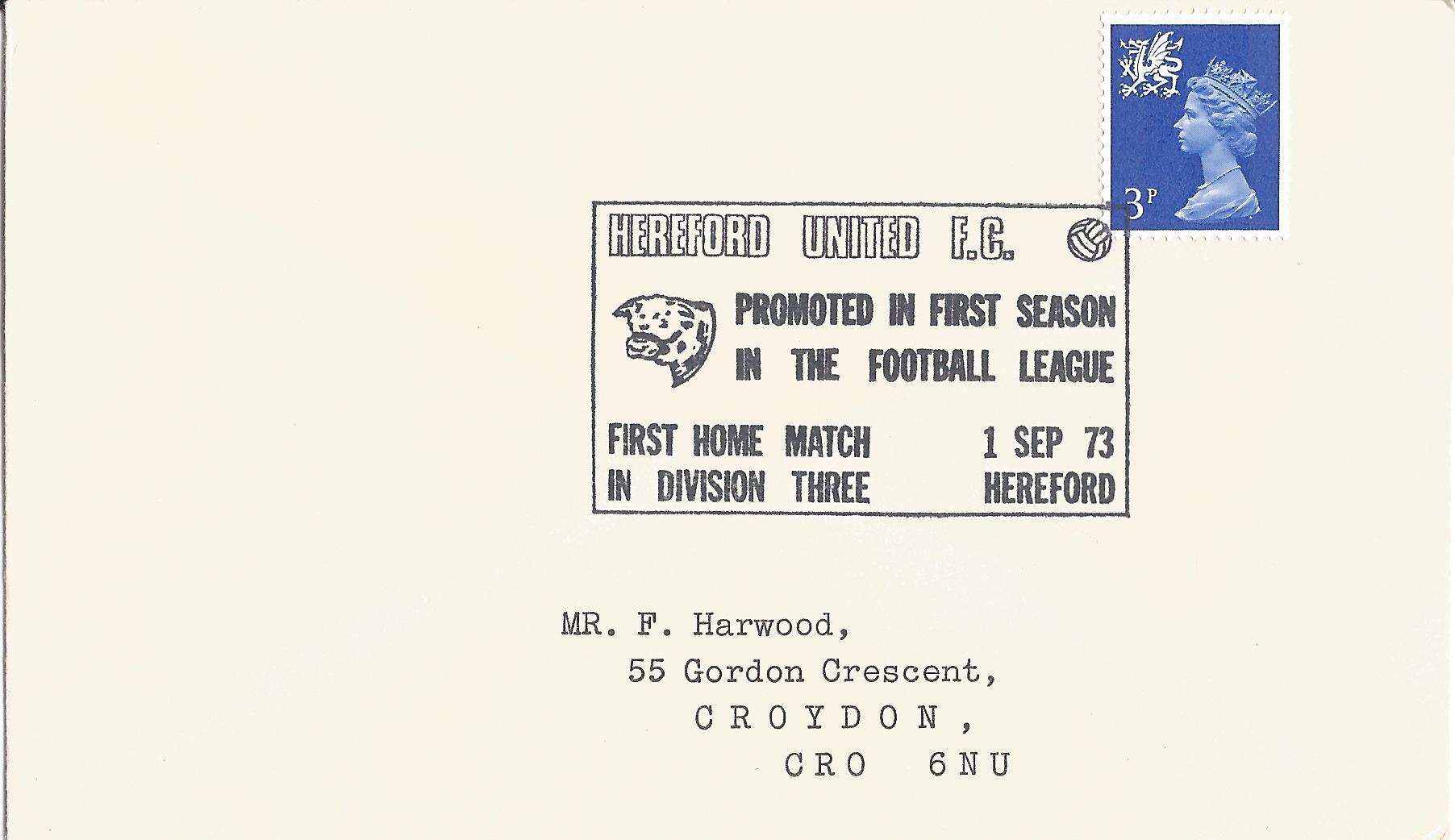 Hereford United FC Promoted in First Season in the Football League First Home Match in Division three Hereford_2363