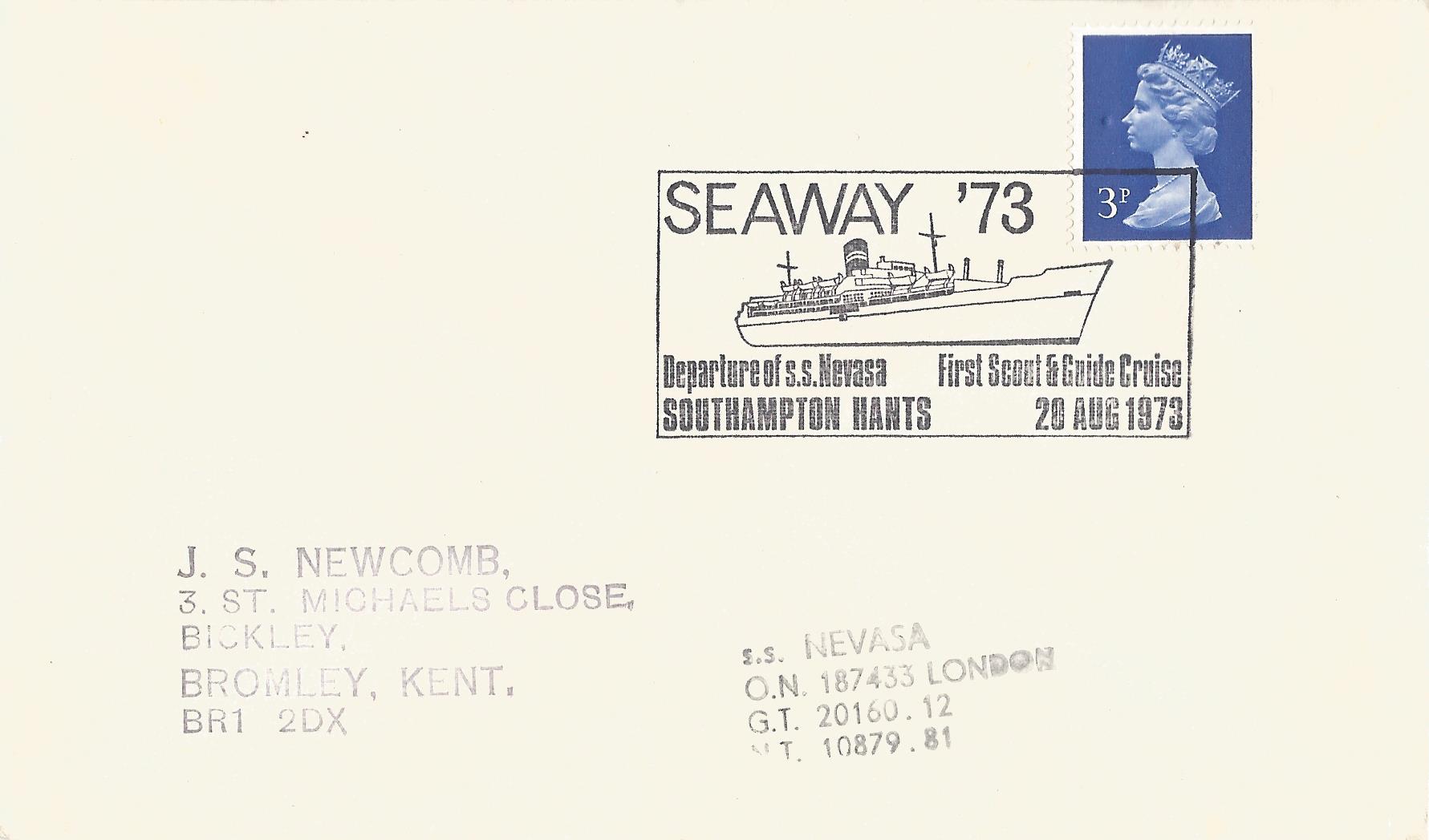 Seaway '73 Departure SS Nevasa First Scout & Guide Cruise Southampton Hants_2345