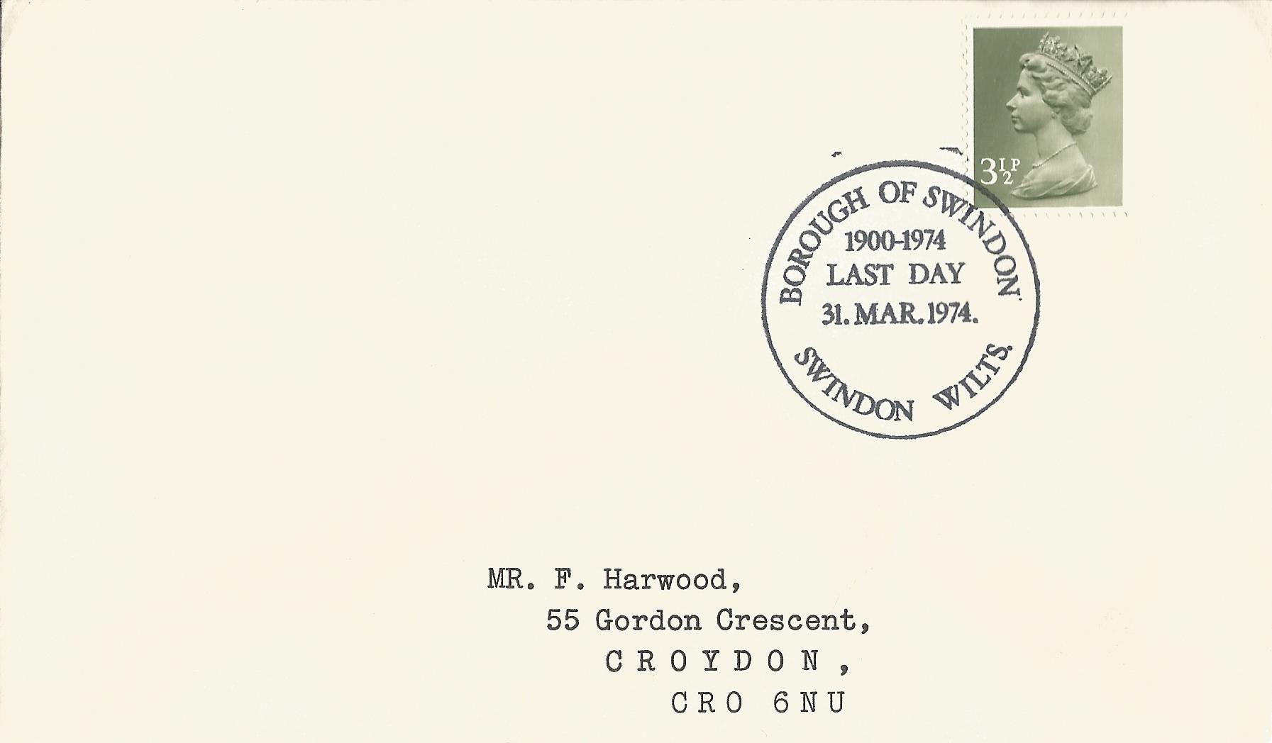 Borough of Swindon 1900-1974 Last Day Swindon Wilts_2499