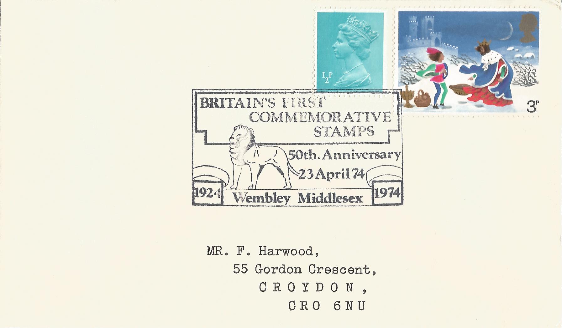 Britain's First Commemorative Stamps 50th Anniversary 1924 1974 Wembley Middlesex_2516