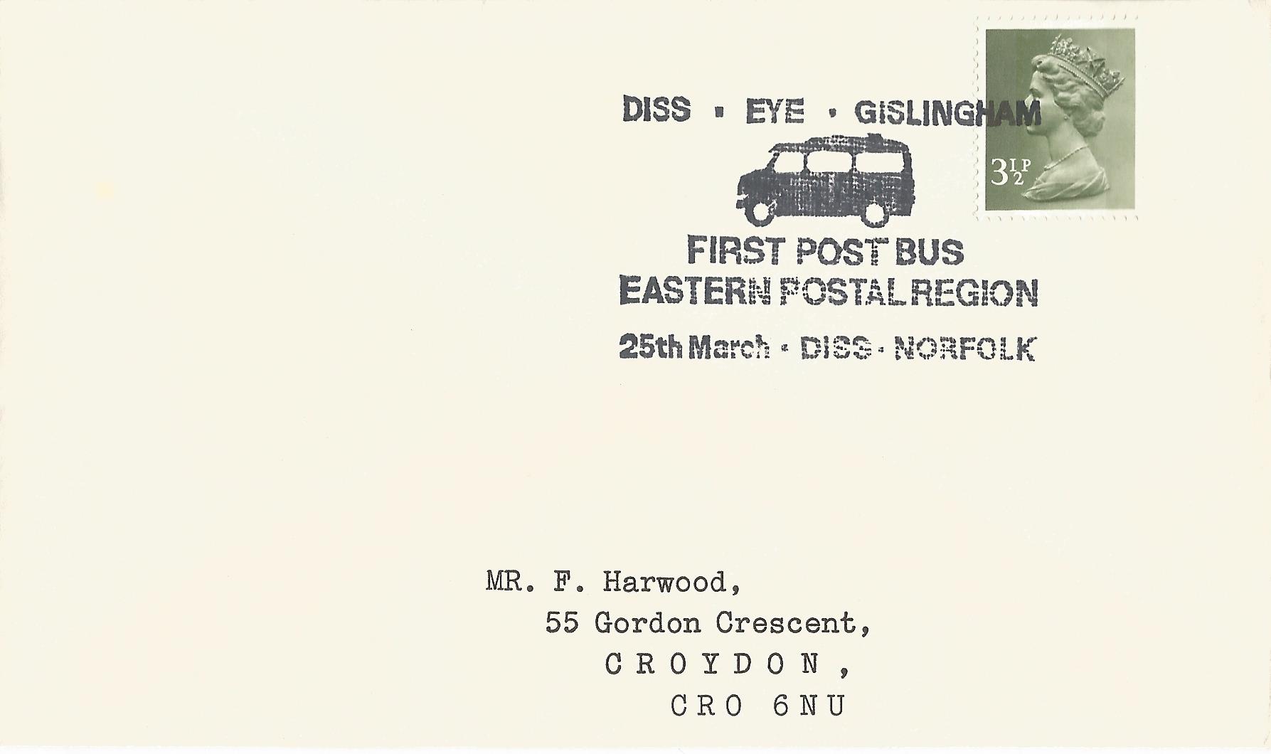 Diss Eye Gislingham First Post Bus Eastern Postal Region Diss Norfolk_2488