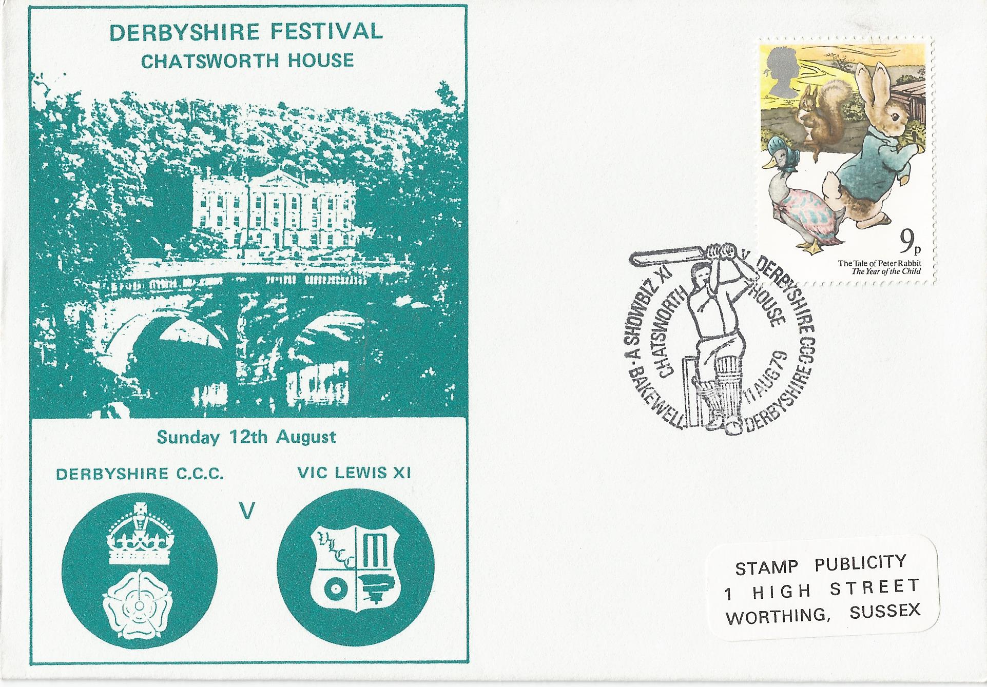A Showbiz XI v Derbyshire CCC Chatsworth House Bakewell Derbyshire_3944