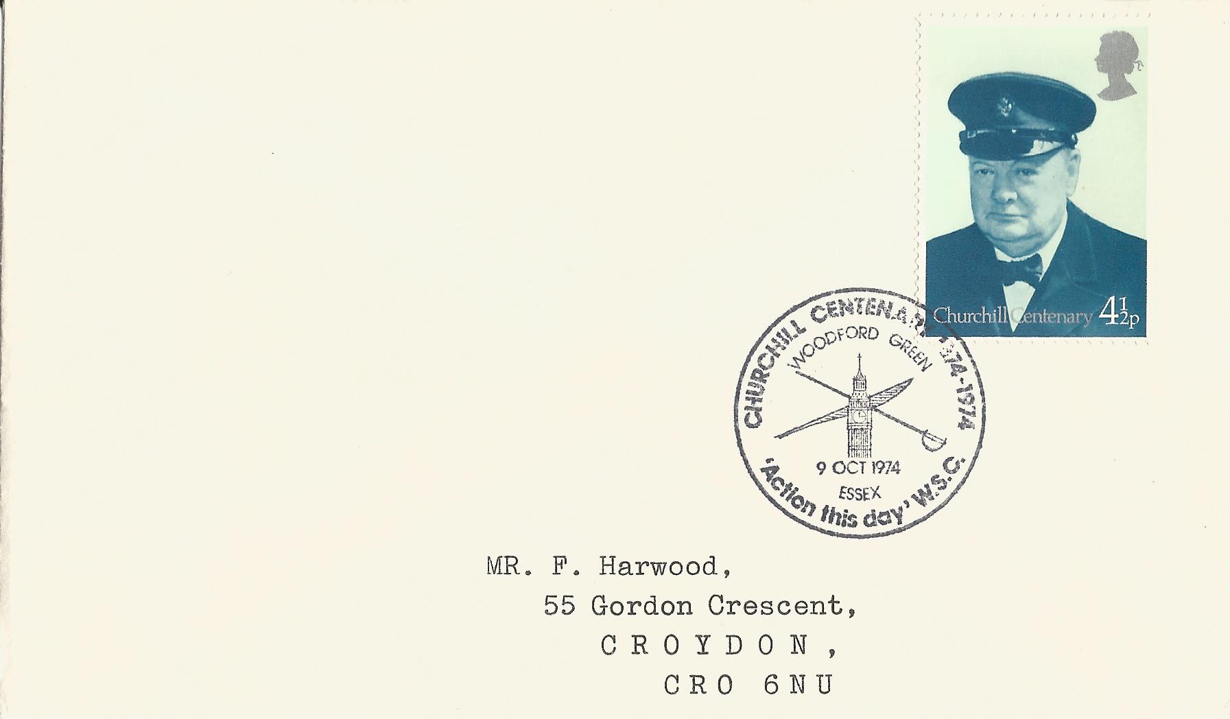 Churchill Centenary 1874-1974 Action This Day WSC  Woodford Green Essex_2697