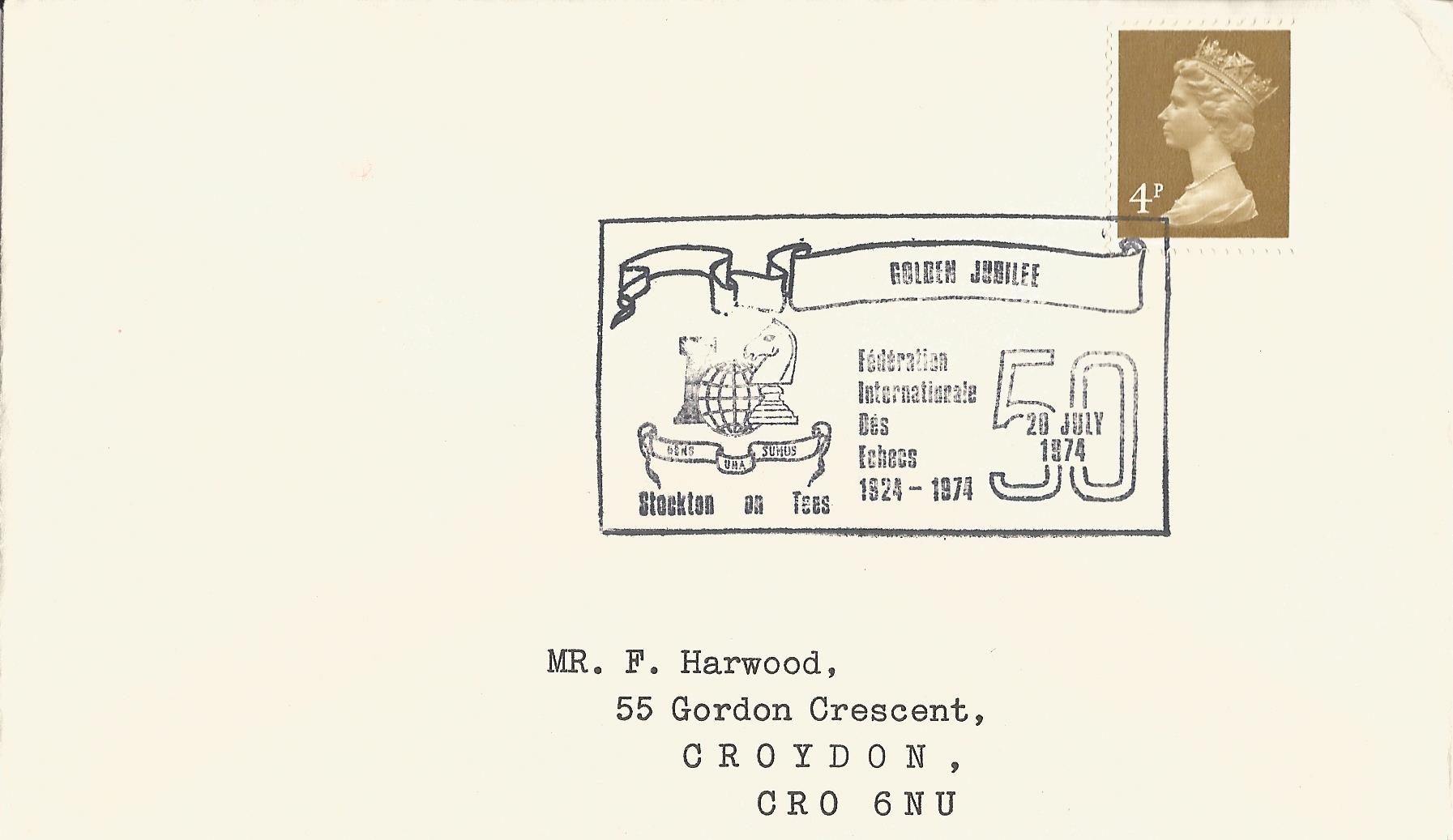 Golden Jubilee Federation Internationale Des Echecs 1924-1974 Stockton on Tees_2634