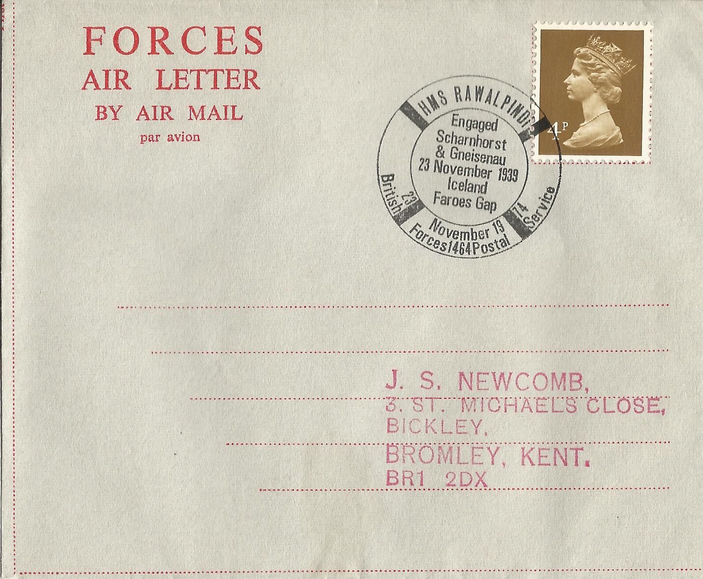 HMS Rawalpindi Engaged Scharnhorst & Gneisenau 23 November 1939 Iceland Faroes Gap BFPS_2721