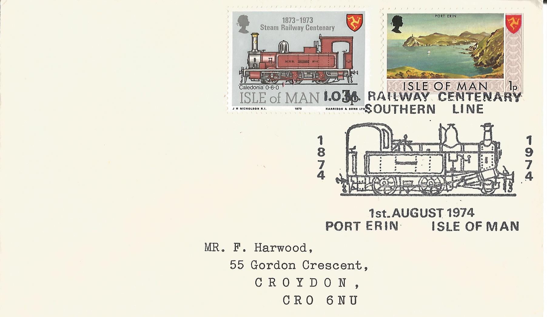 IOM Railway Centenary Southern Line 1874 1974 Port Erin Isle of Man_M8