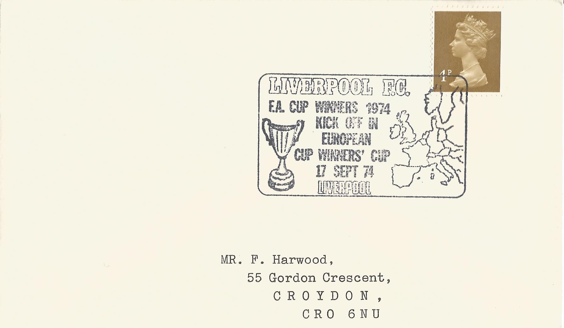 Liverpool FC FA Cup Winners 1974 Kick off in European Cup Winners' Cup Liverpool_2683