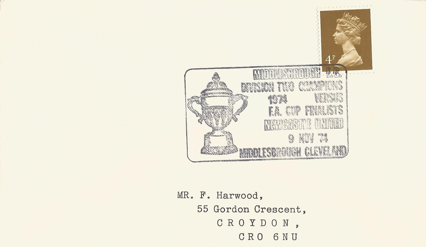 Middlesborough FC Division Two Champions 1974 versus FA Cup Finalists Newcastle United Middlesborough Cleveland_2715