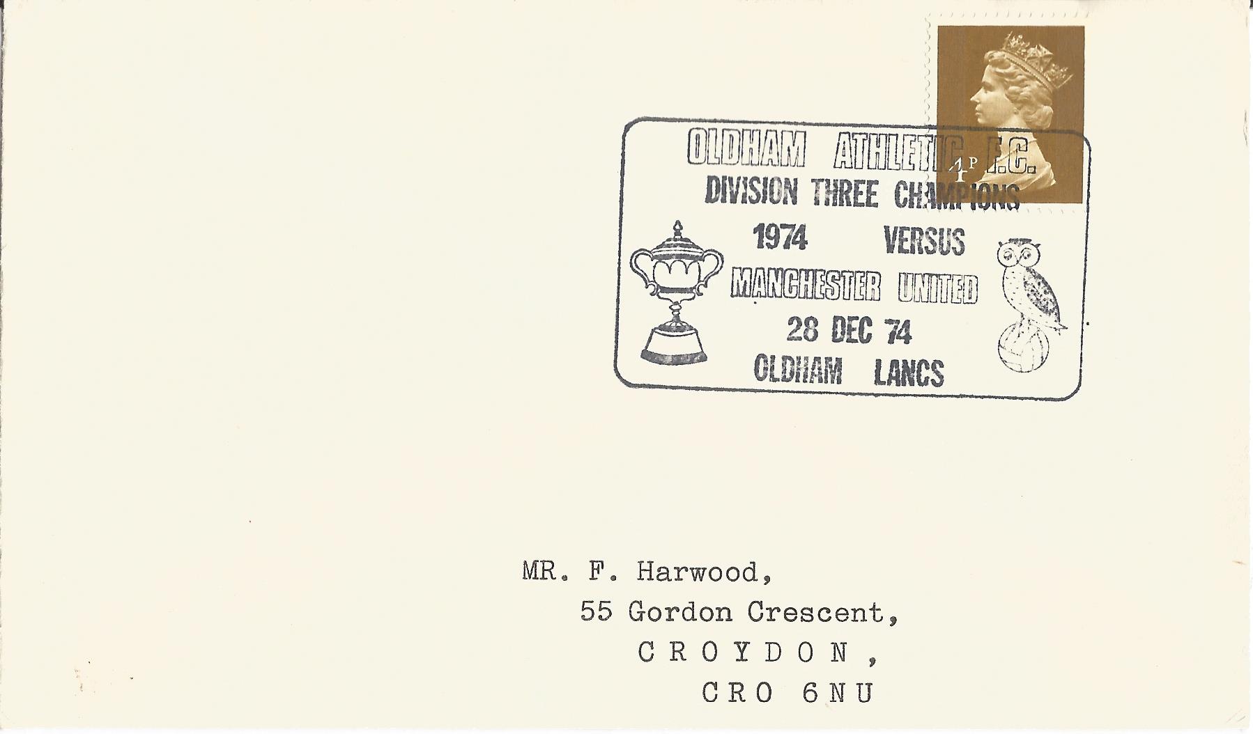 Oldham Athletic FC Division Three Champions 1974 versus Manchester United Oldham Lancs_2737