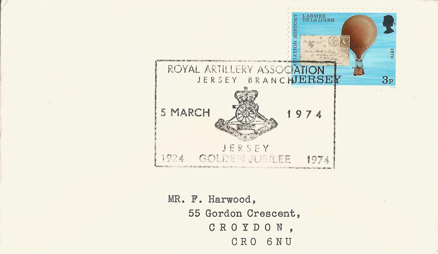 Royal Artillery Association Jersey Branch Golden Jubilee Jersey_J38